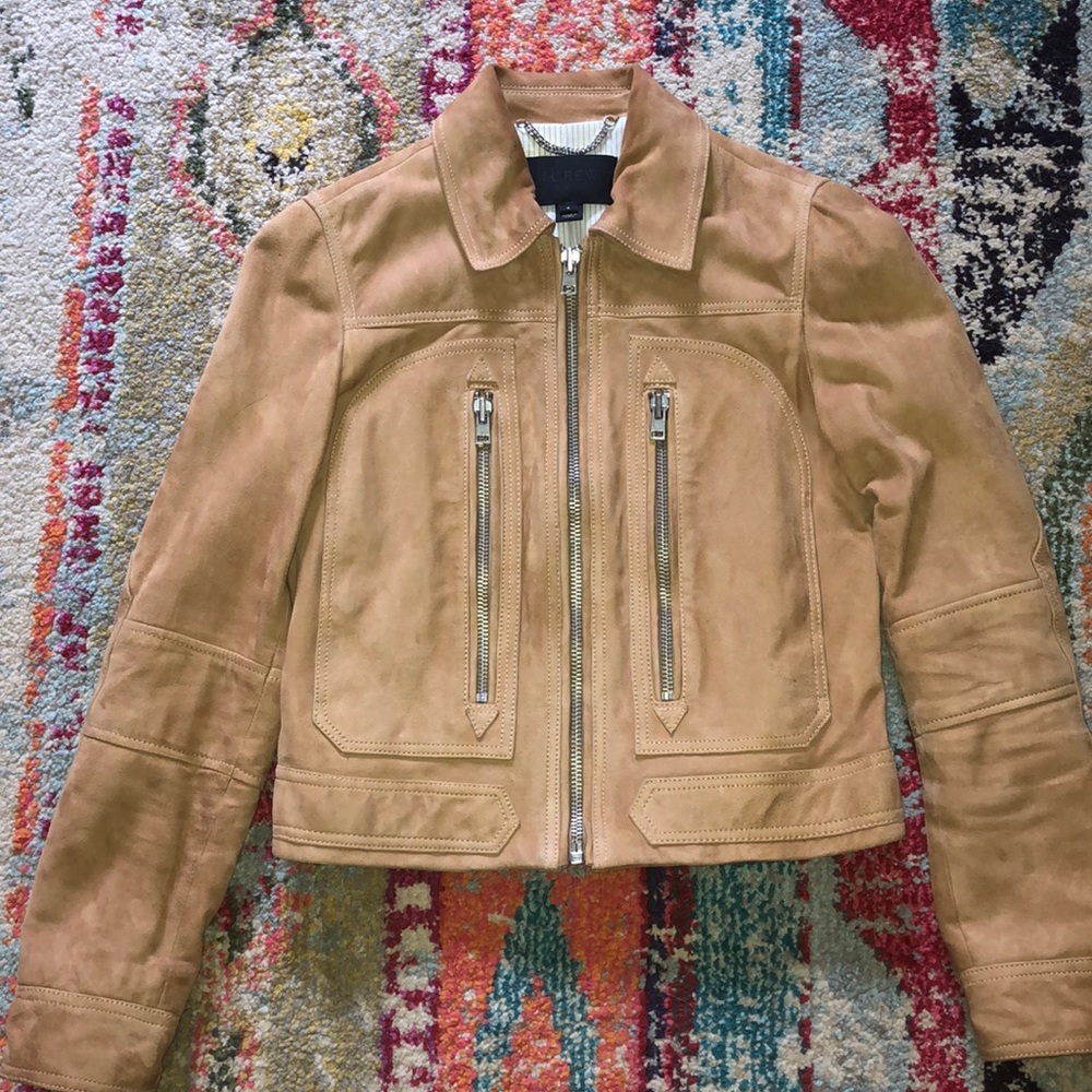 LAST CHANCE * Tan Suede Moto Jacket